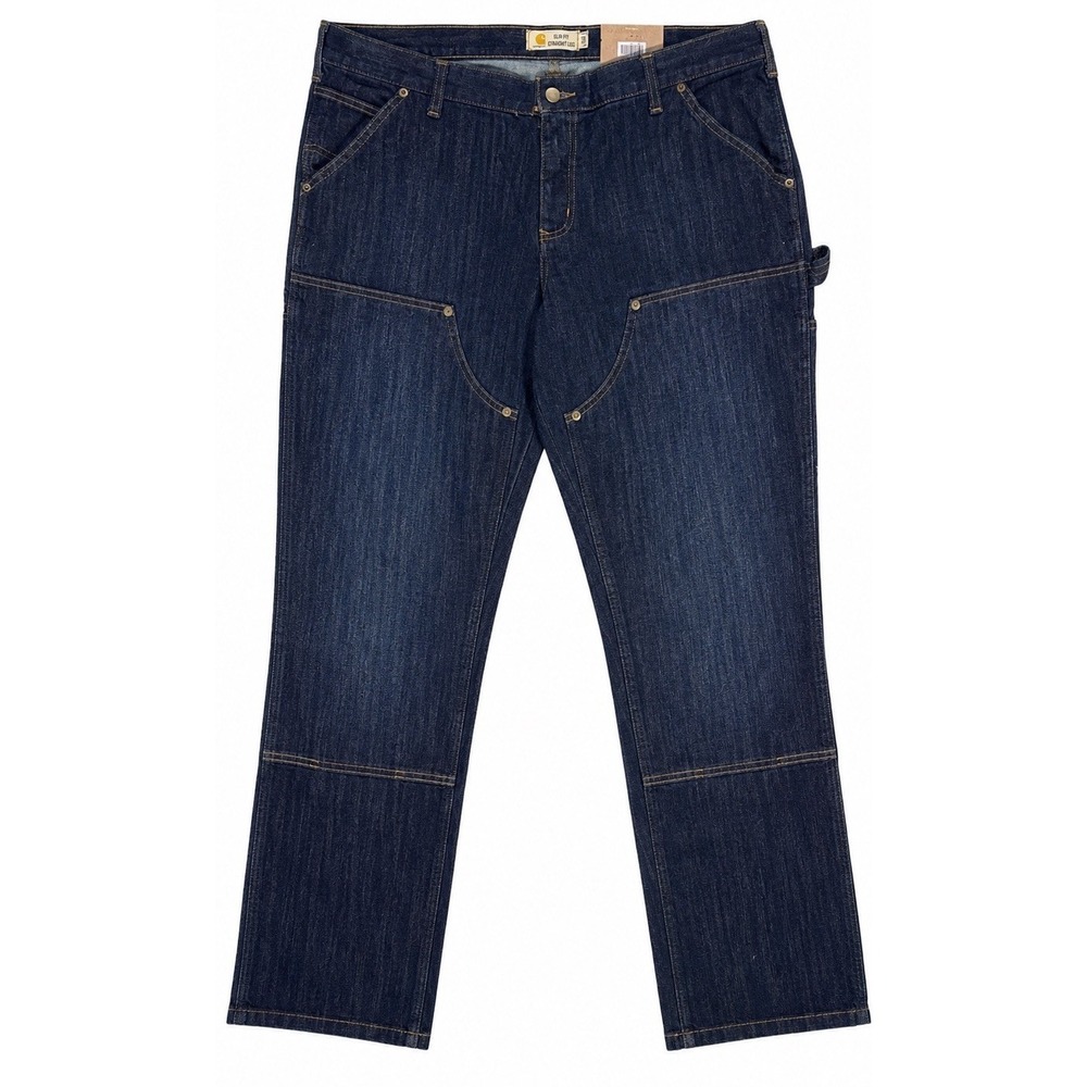Carhartt Layton Jeans Womens 18R Slim Fit Double Front Rugged Flex‎ Work Denim